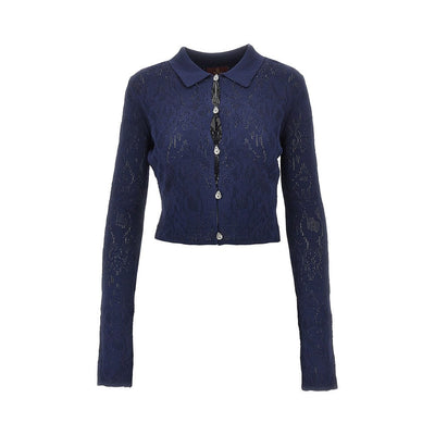 esibizionista capsule jacquard knit cardigan