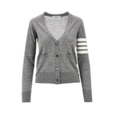 THOM BROWNE 36 4 bar wool cardigan