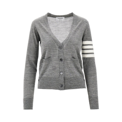 THOM BROWNE 36 4 bar wool cardigan