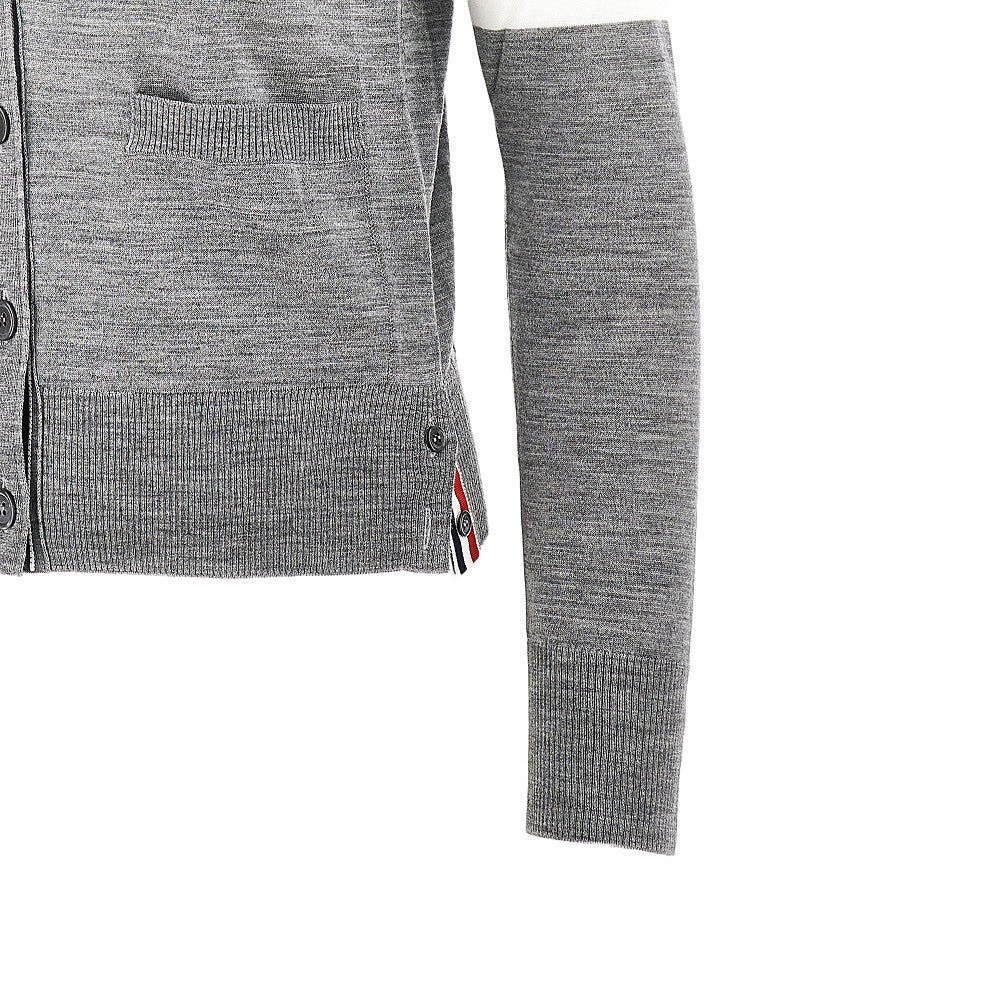 THOM BROWNE 36 4 bar wool cardigan