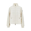 french terry and nylon full-zip jacket