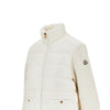 french terry and nylon full-zip jacket