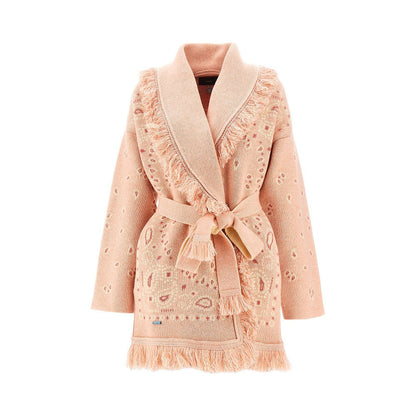 ALANUI S bandana jacquard cashmere blend cardigan