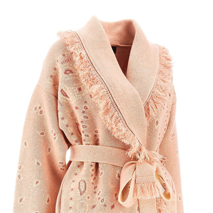 ALANUI S bandana jacquard cashmere blend cardigan