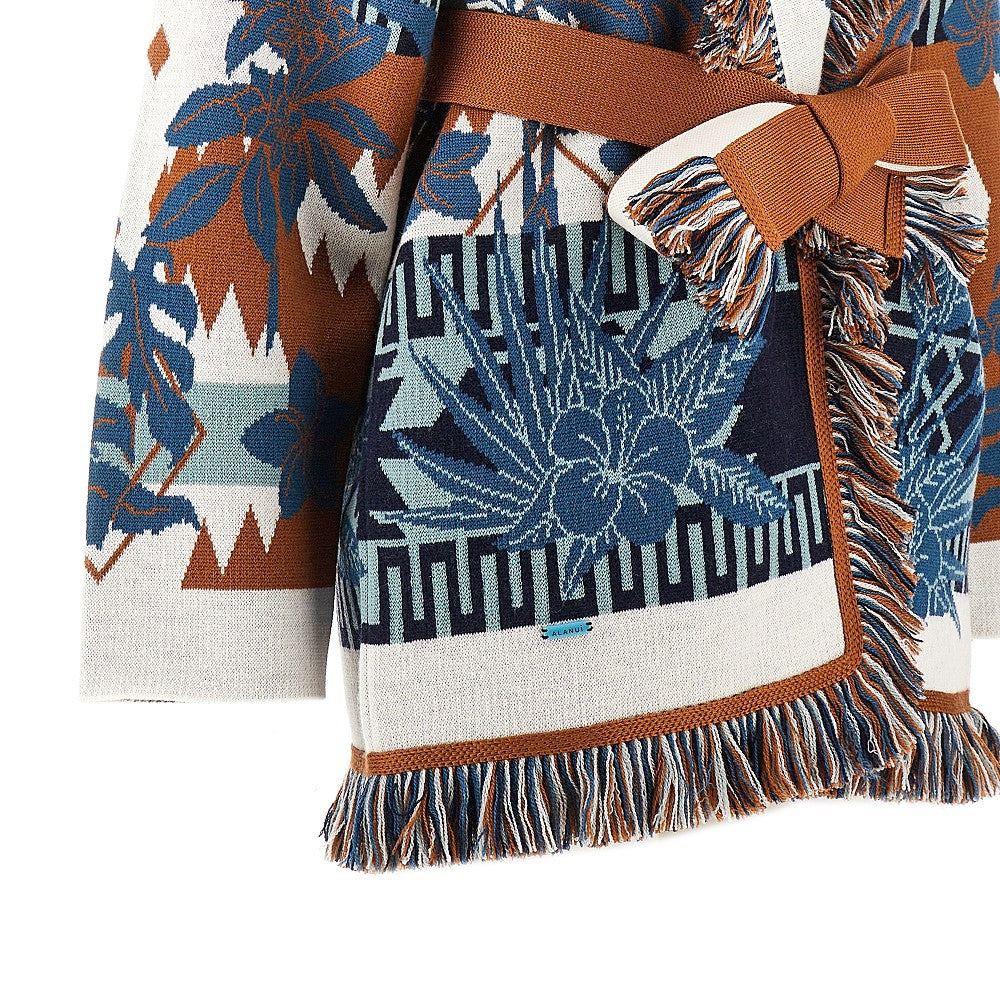 ALANUI M island soul jacquard wool cardigan