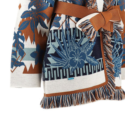 ALANUI M island soul jacquard wool cardigan