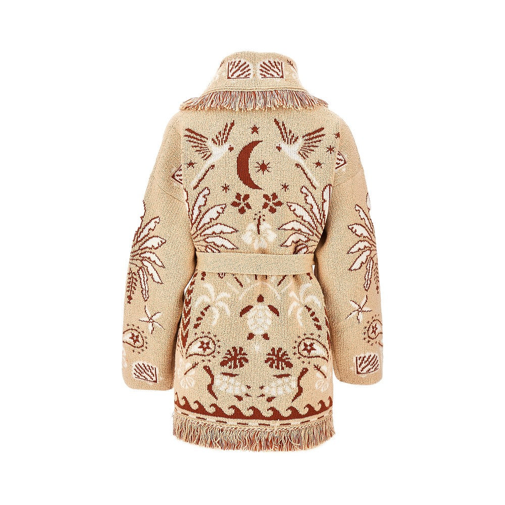 ALANUI XS echoes of the island wool blend cardigan