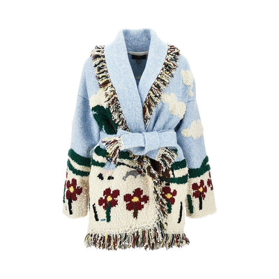 casa alanui wool-blend cardigan