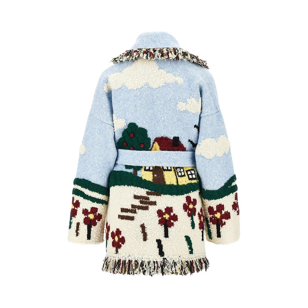 casa alanui wool-blend cardigan