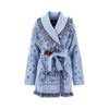 bandana jacquard wool cardigan