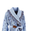 bandana jacquard wool cardigan