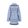 bandana jacquard wool cardigan