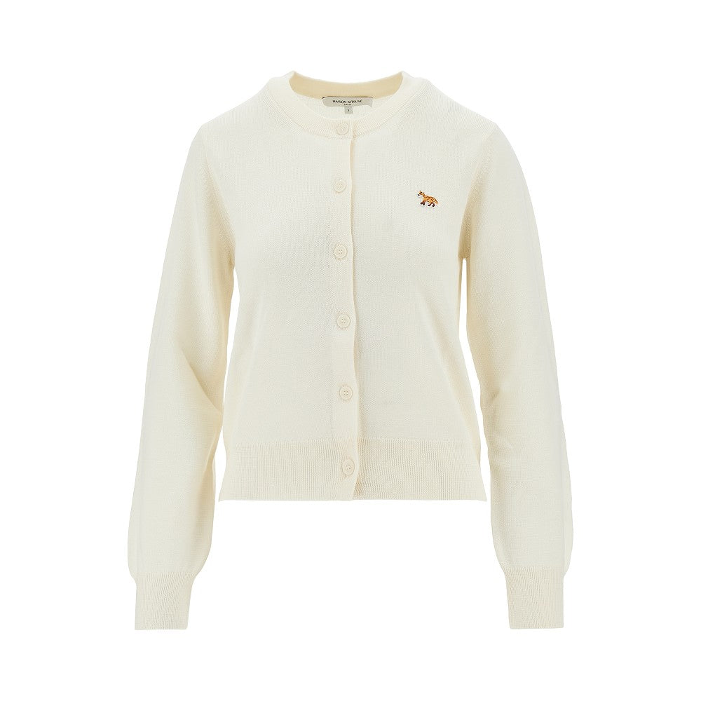 MAISON KITSUNE XS baby fox wool cardigan