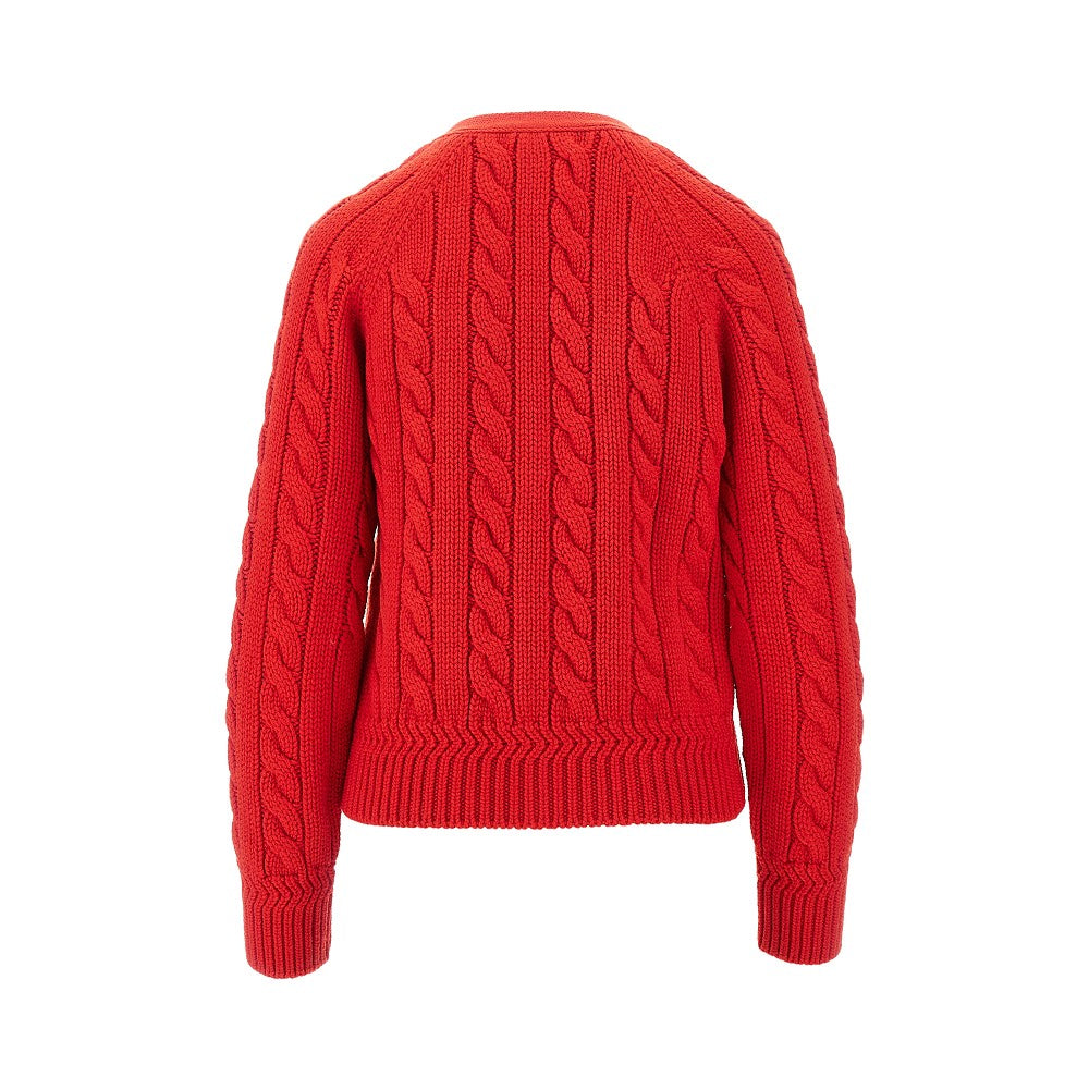 BALLY 40 merino wool cable knit cardigan