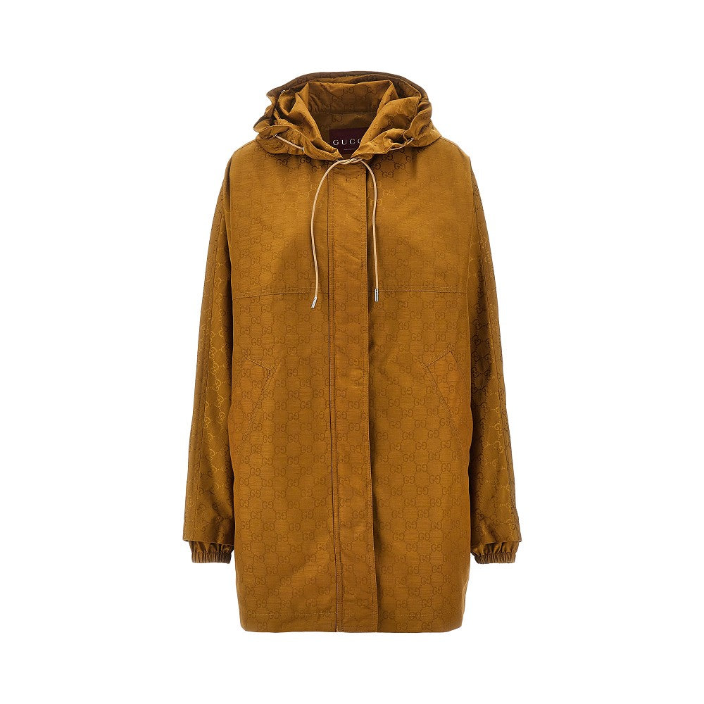 GUCCI 40 gg nylon oversized parka coat