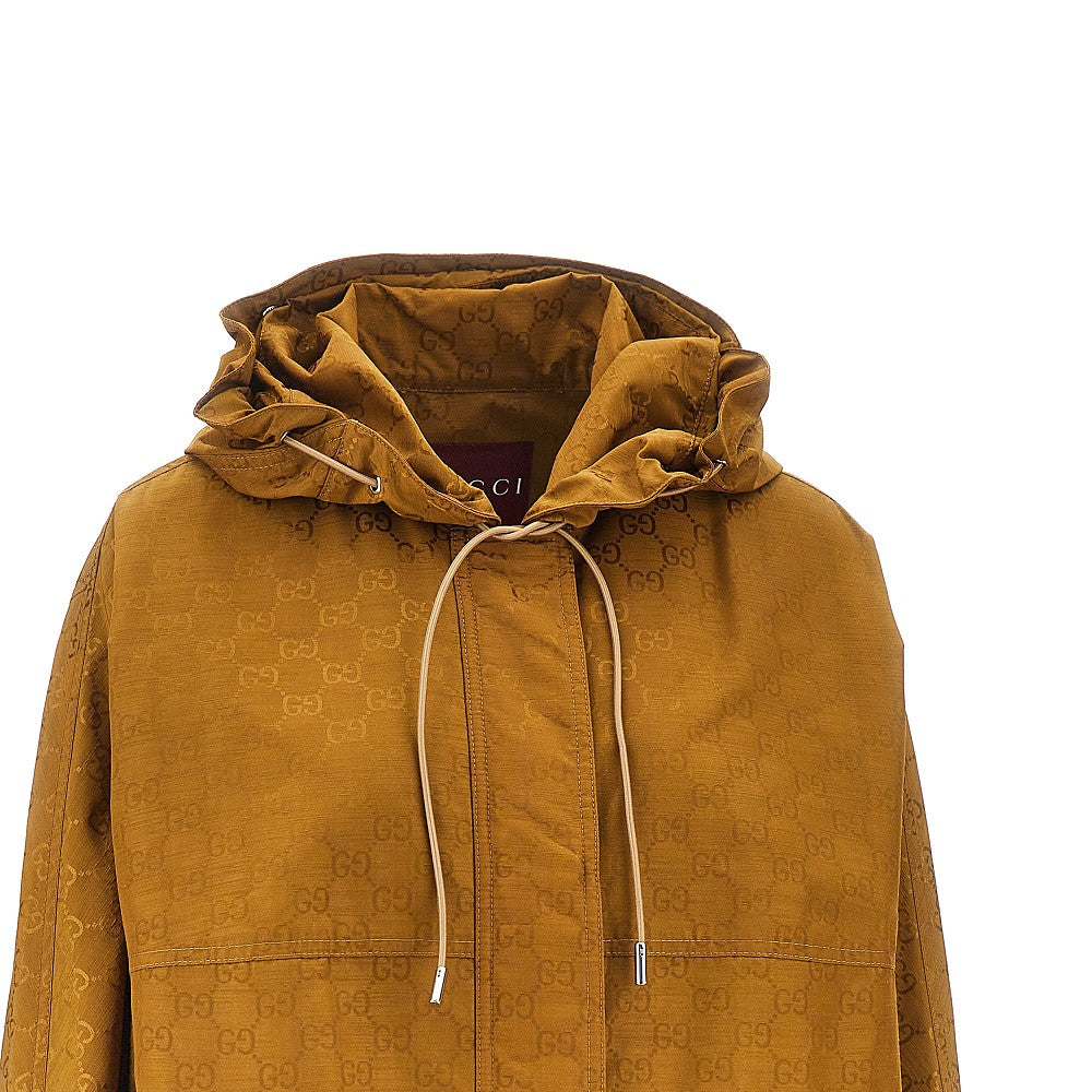 GUCCI 40 gg nylon oversized parka coat