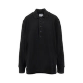 COURREGES S oversized piquet polo shirt