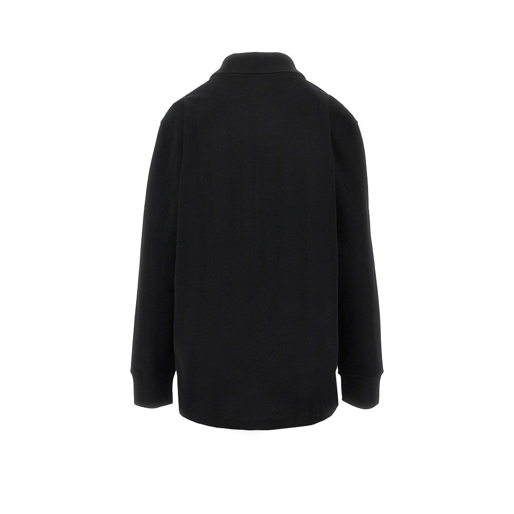 oversized piquet polo shirt