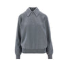 half-zip wool sweater