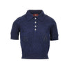 esibizionista capsule knit cropped polo shirt