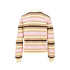 striped cashmere polo shirt