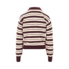 collegiate striped cashmere polo shirt