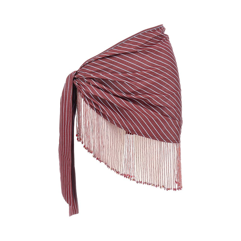 THE ANDAMANE OS dolly fringed mini skirt