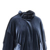 chenille blouson jacket with gathered neck