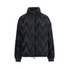 pleated satin down jacket
