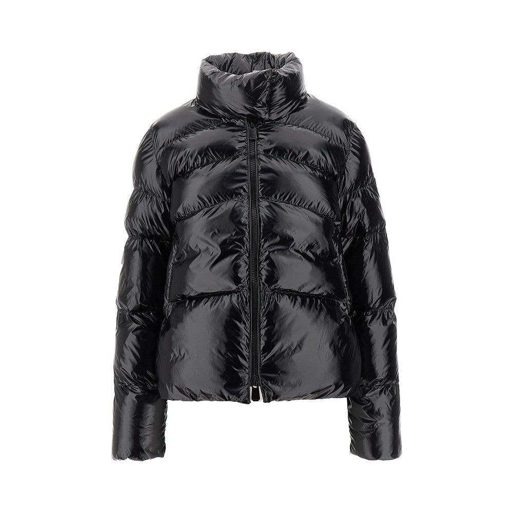 PINKO 40 glossy nylon short down jacket