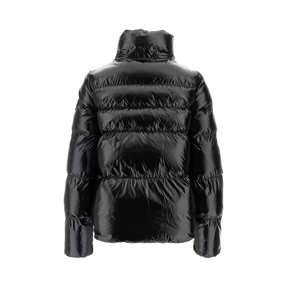 PINKO 40 glossy nylon short down jacket
