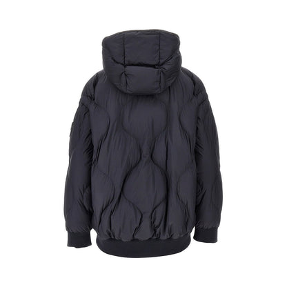 PINKO XS padded bomber jacket with love birds patch