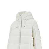 PINKO XS a-line down jacket with logo patch