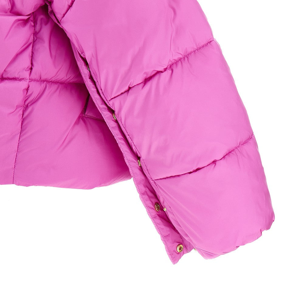 PINKO XS hooded nylon down jacket