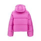PINKO XS hooded nylon down jacket