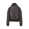 washed leather bomber jacket