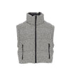 tweed down jacket with detachable sleeves