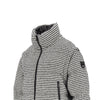 tweed down jacket with detachable sleeves