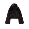 faux fur cropped jacket