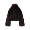 faux fur cropped jacket