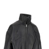 leather boxy jacket