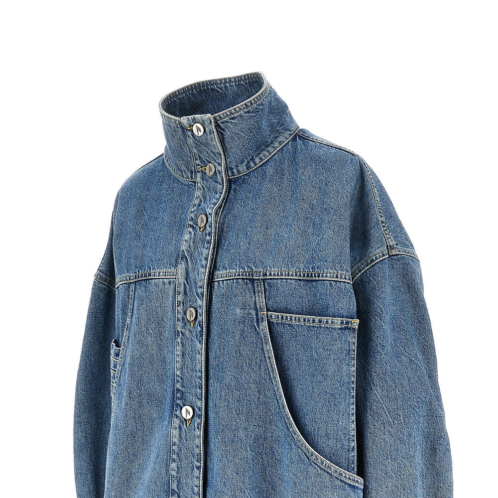THE ATTICO 40 oversized denim blouson jacket