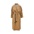 MAX MARA CUBE 40 anti-drop twill trench coat with belt