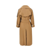 MAX MARA CUBE 40 anti-drop twill trench coat with belt