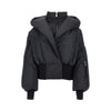 cotton-blend padded bomber jacket