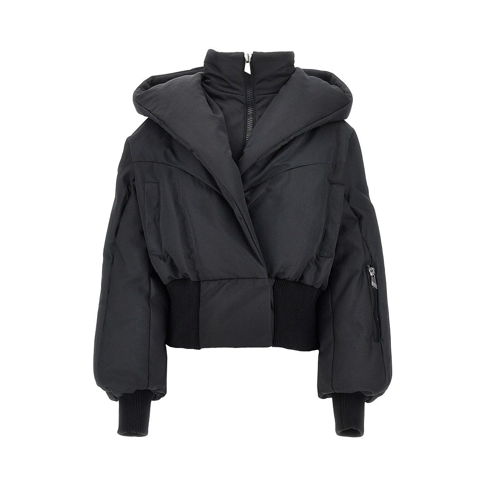 cotton-blend padded bomber jacket