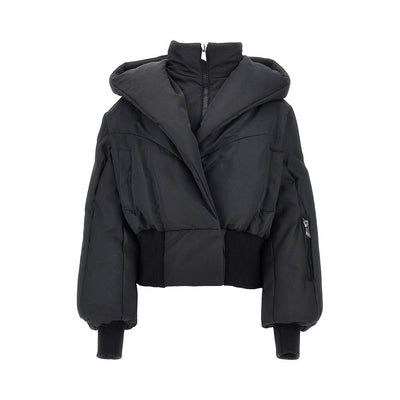 cotton-blend padded bomber jacket