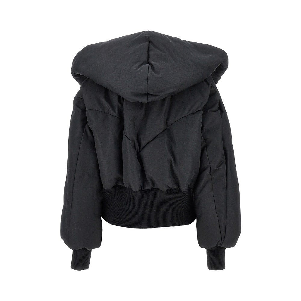 cotton-blend padded bomber jacket