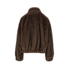 faux fur bomber jacket