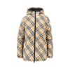 check nylon down jacket